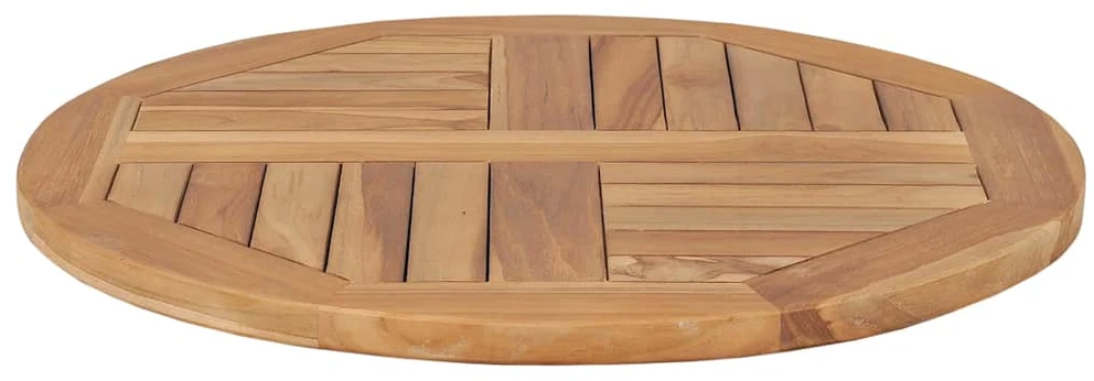 Stalviršis, 60cm, tikmedžio medienos masyvas, apskritas, 2,5cm