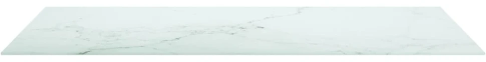 Stalviršis, baltas, 120x65cm, 8mm, marmuro tekstūros stiklas
