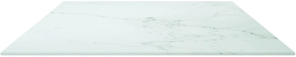 Stalviršis, baltas, 120x65cm, 8mm, marmuro tekstūros stiklas