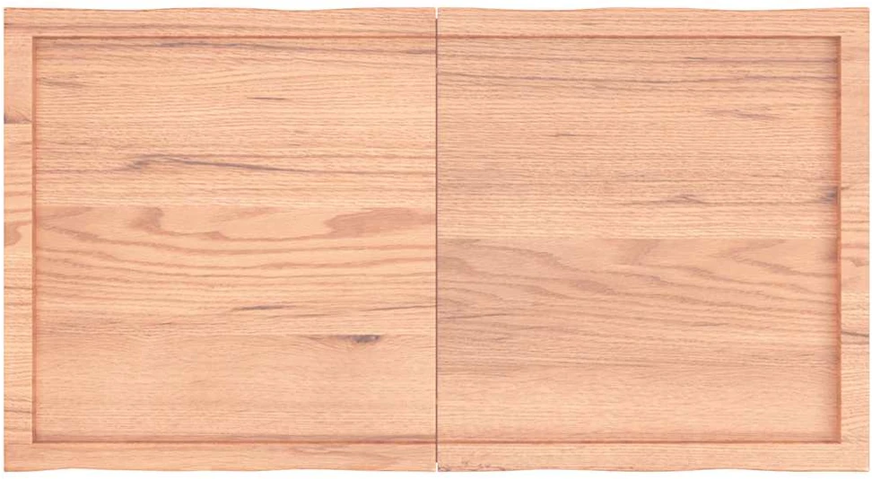 Stalviršis, šviesiai rudas, 120x60x(2-6) cm, medienos masyvas