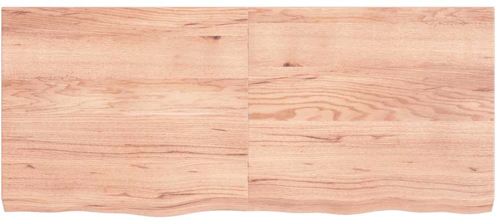 Stalviršis, šviesiai rudas, 140x60x(2-6) cm, medienos masyvas