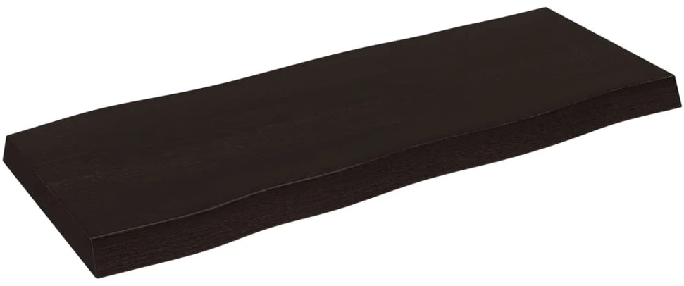 Stalviršis, tamsiai ruda, 100x40x(2-6) cm, medienos masyvas