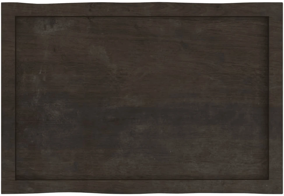 Stalviršis, tamsiai ruda, 80x50x(2-6) cm, medienos masyvas