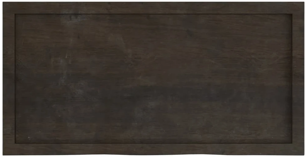 Stalviršis, tamsiai rudas, 100x50x(2-4) cm, ąžuolo masyvas