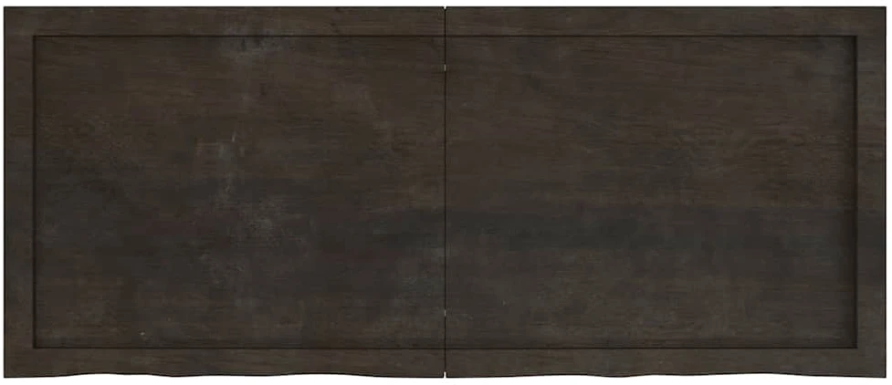 Stalviršis, tamsiai rudas, 120x50x(2-4) cm, ąžuolo masyvas