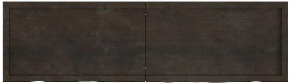 Stalviršis, tamsiai rudas, 180x50x(2-6) cm, ąžuolo masyvas