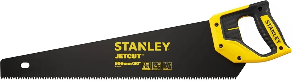 Stanley 2-20-151 pjūklas jetcut 20" / 500 mm, skirtas pjovimui, 7 tpi / 8 dantys