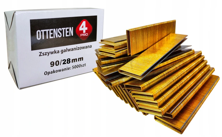 Staplių kalimo mašinos, cinkuotos, 90 tipo, 28 mm, 5000 vnt.