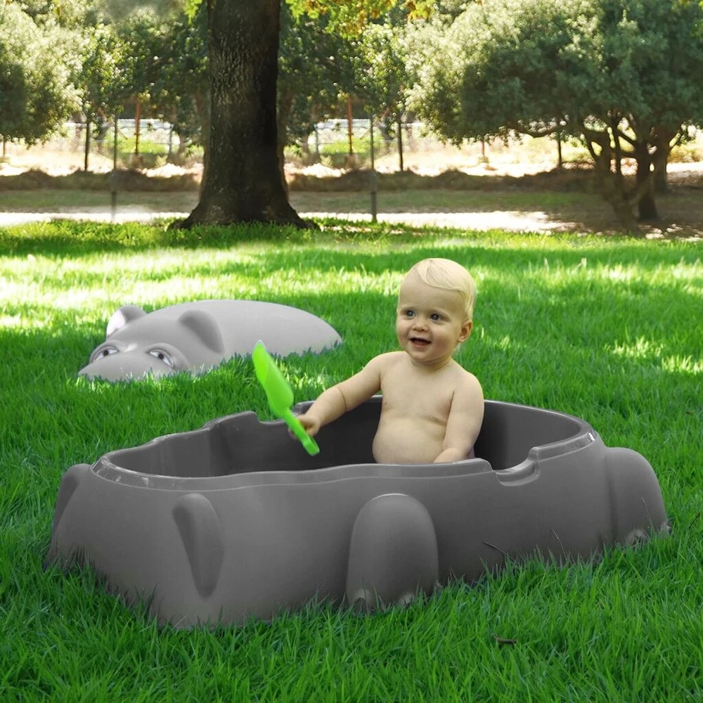 Starplast Industries Starplast Hippo smėlio dėžė vaikams - pilka