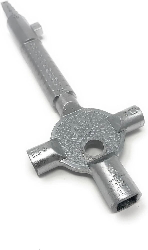 Statybinis raktas daugiafunkcinis | Architekto raktas metalinis naujos statybos raktas | Šerdies raktas su matavimo skale profilio cilindro ilgiui | Tvirtas dizainas Q Bayram®