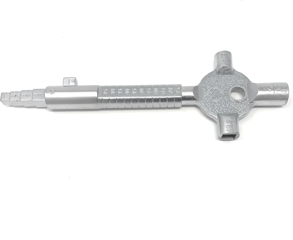 Statybinis raktas daugiafunkcinis | Architekto raktas metalinis naujos statybos raktas | Šerdies raktas su matavimo skale profilio cilindro ilgiui | Tvirtas dizainas Q Bayram®