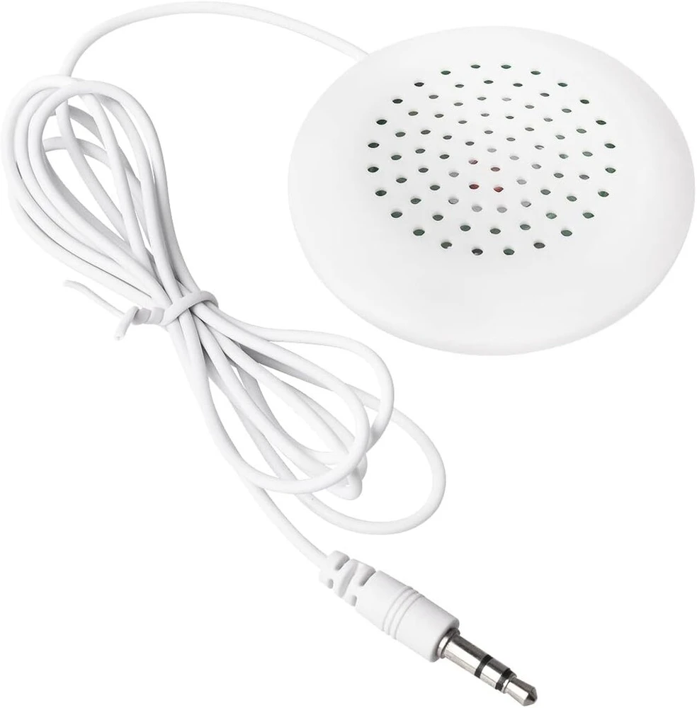 Kompiuterio kolonėlės Stereo garsiakalbis pagalvei, 3.5 mm jungtis, Hi-fi mini garsiakalbis (baltas)