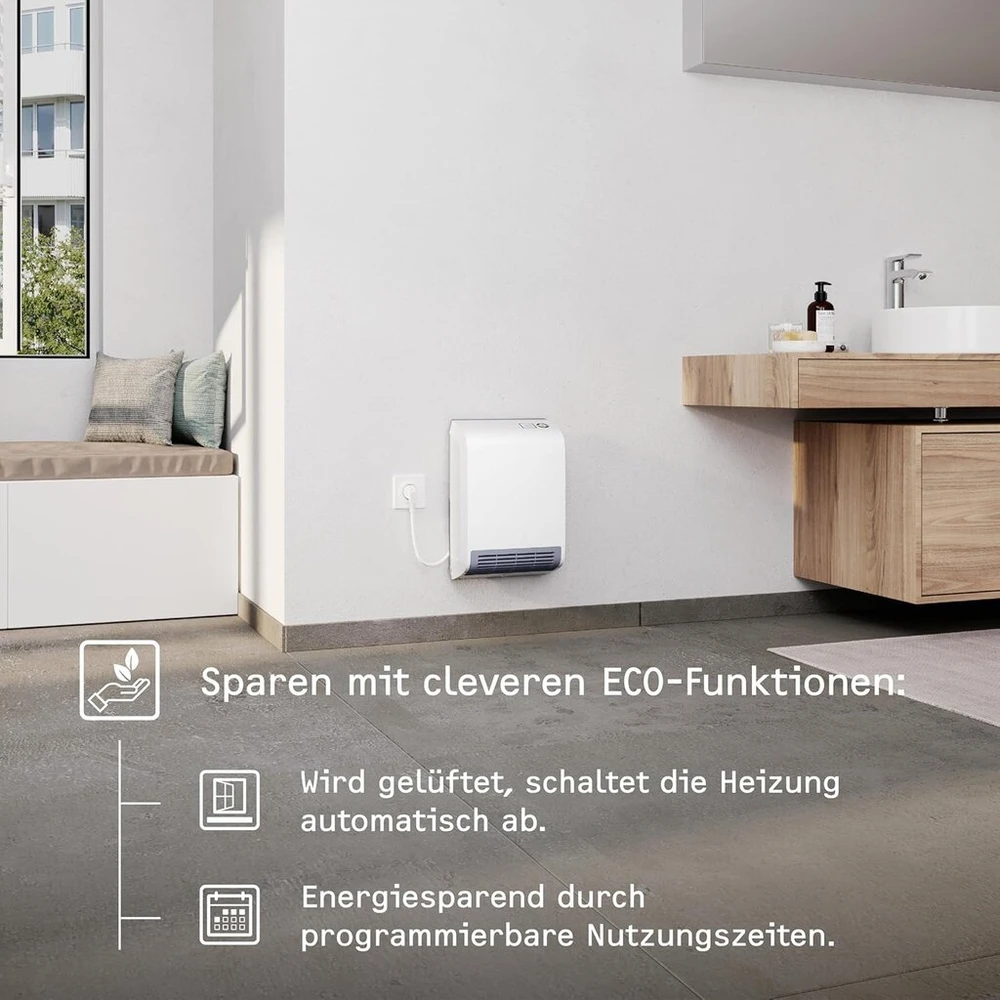 Stiebel Eltron Ck 20 Trend 236653 elektroninis greitasis šildytuvas 2 Kw Lc ekranas Savaitinis laikmatis Atviro lango aptikimas