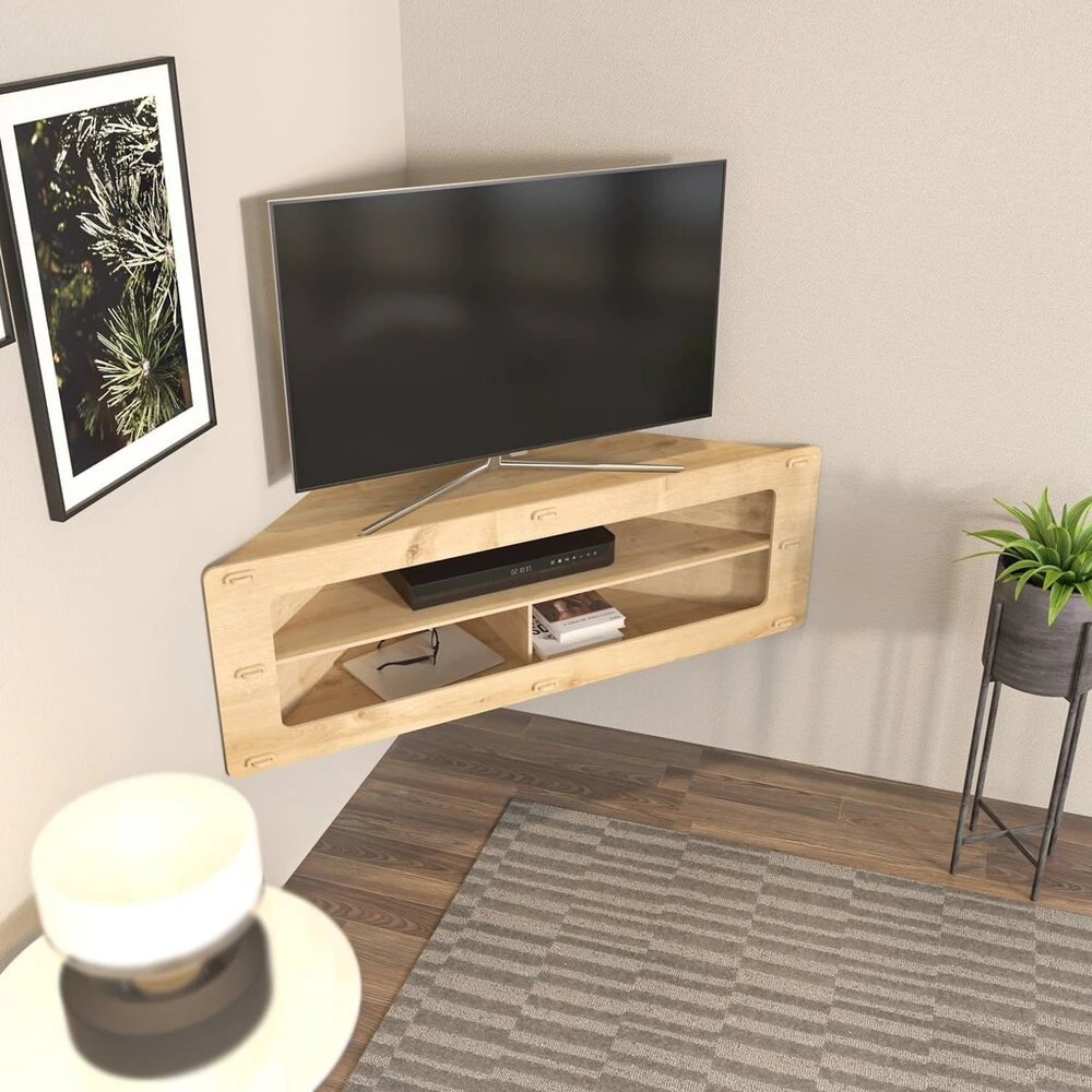 TV staliukas Stilinga ąžuolinė Tv spintelė Hanah Home, 120 cm