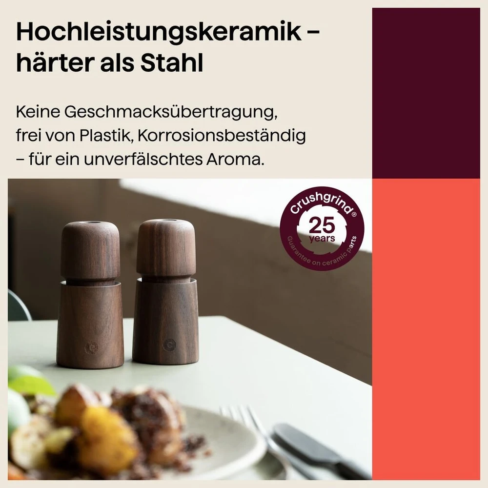Stockholm riešutmedžio pipirų malūnėlis 168mm