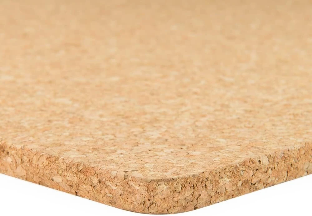 Stora kamštinė lenta 60 x 45 cm be rėmo - 15 mm storio - patikimam laikymui ir ilgalaikiam naudojimui - natūrali kamštinė lenta universali