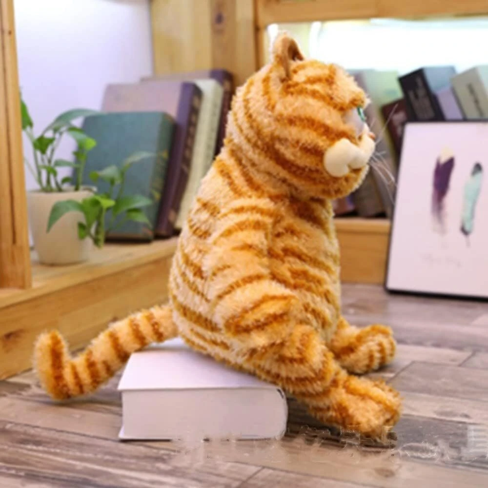 Storas Oranžinis Katės Pliušinis Žaislas 45 cm
