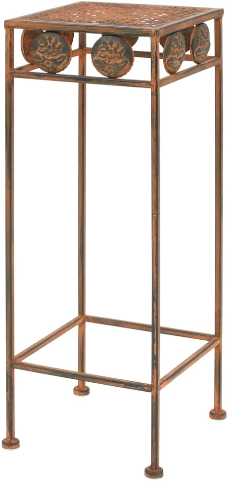 Stovai augalams, 3vnt., rūdžių sp., metalas, vintažinio stil.