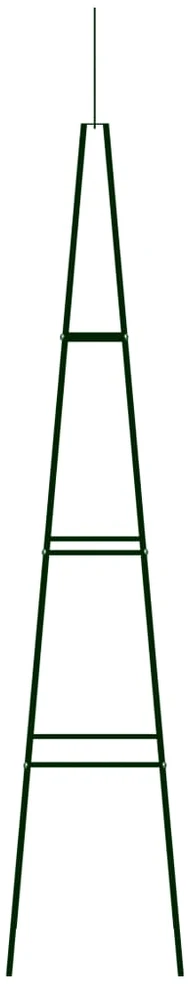 Stovai vijokliniams augalams, 2vnt., tamsiai žalia, 35x35x195cm