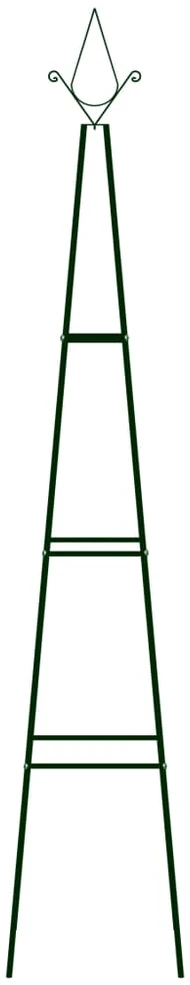 Stovai vijokliniams augalams, 2vnt., tamsiai žalia, 35x35x195cm