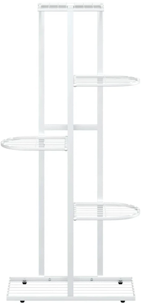 Stovas augalams, 5 lentynos, baltas, 43x22x98cm, metalas