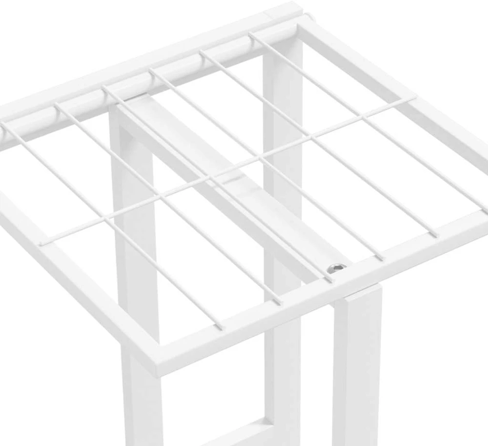 Stovas augalams, 5 lentynos, baltas, 43x22x98cm, metalas