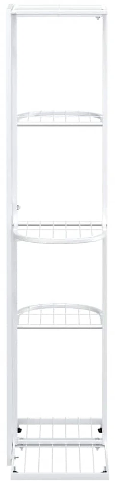 Stovas augalams, 5 lentynos, baltas, 43x22x98cm, metalas