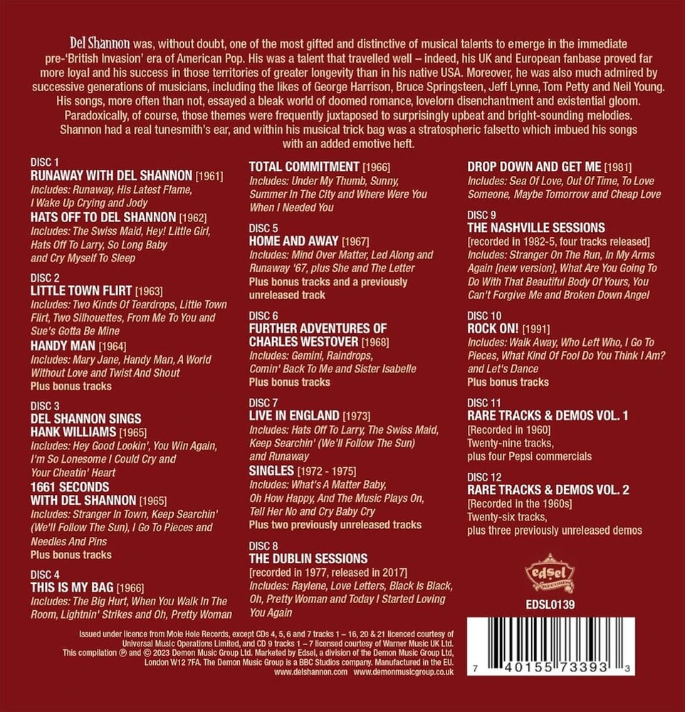 Vinilinė plokštelė Stranger in Town – Del Shannon rinkinys
