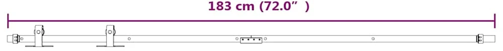 Stumdomų spintelės durų rinkinys, baltas, 183cm, plienas