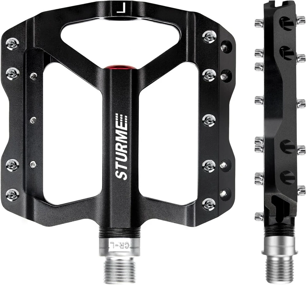 Sturme dviračio pedalai su 3 sandariais guoliais Cnc aliumininiai Mtb 9/16 colio neslystantys apsaugoti nuo dulkių skirti kalnų dviračiui/plento Dviračiui/e-dviračiui/bmx/miesto dviračiui