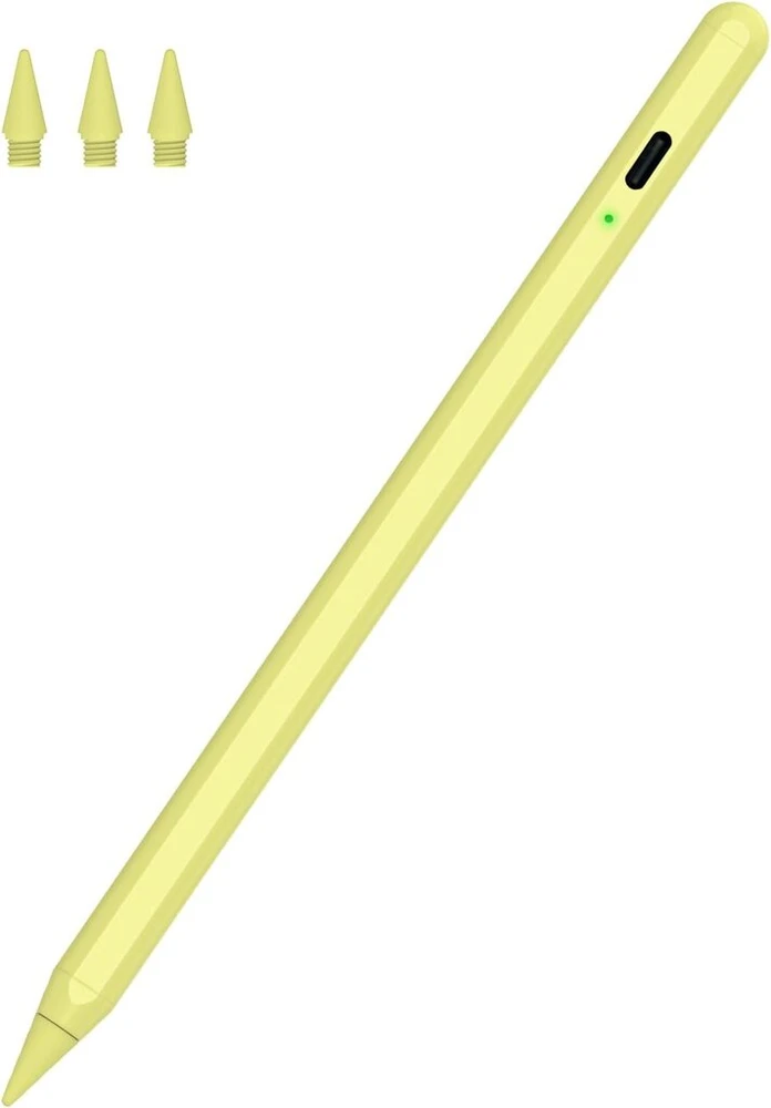 Stylus Pen Pro, skirtas Ipad 2018–2024, Ipencil 2-os kartos, skirtas Ipad su delno atmetimu ir pakreipimo jautrumu, pieštukas, skirtas Ipad 10/9/8/7/6, Ipad Mini 6/5, Ipad Air 5/4/3, Pro 11/12.9" geltonas