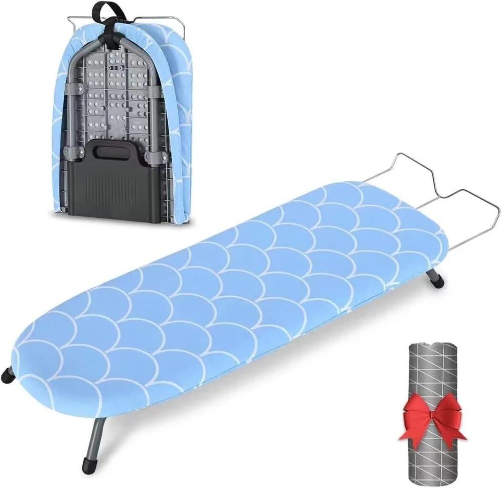 Sulankstoma lyginimo lenta, maža lyginimo lenta, sulankstoma su sulankstymo funkcija, taupanti vietą, mini sulankstoma lyginimo lenta su neslystančiomis kojelėmis, skirta naudoti namuose, 81,5 x 32 cm