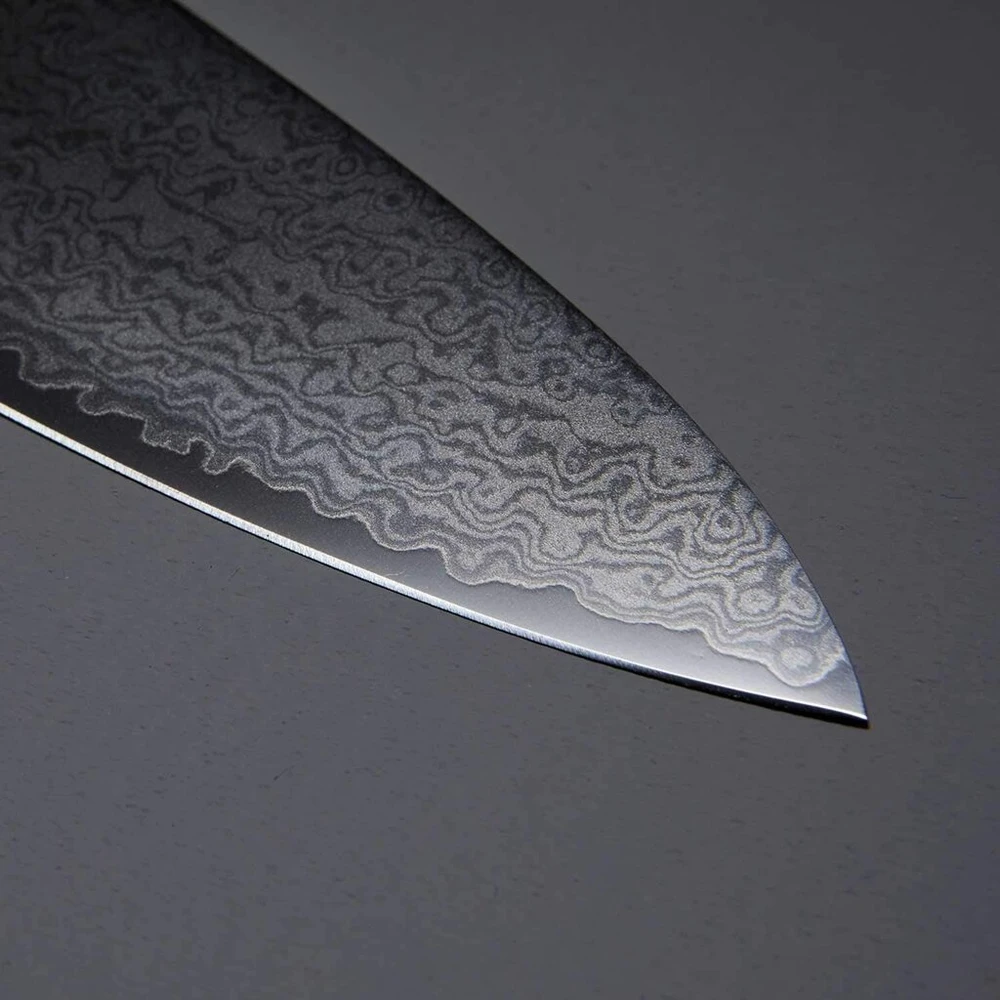 Suncraft Senzo Twisted Octagon To-04 Santoku peilis 16.7 cm, Vg10 67 sluoksniai, 61 Hrc