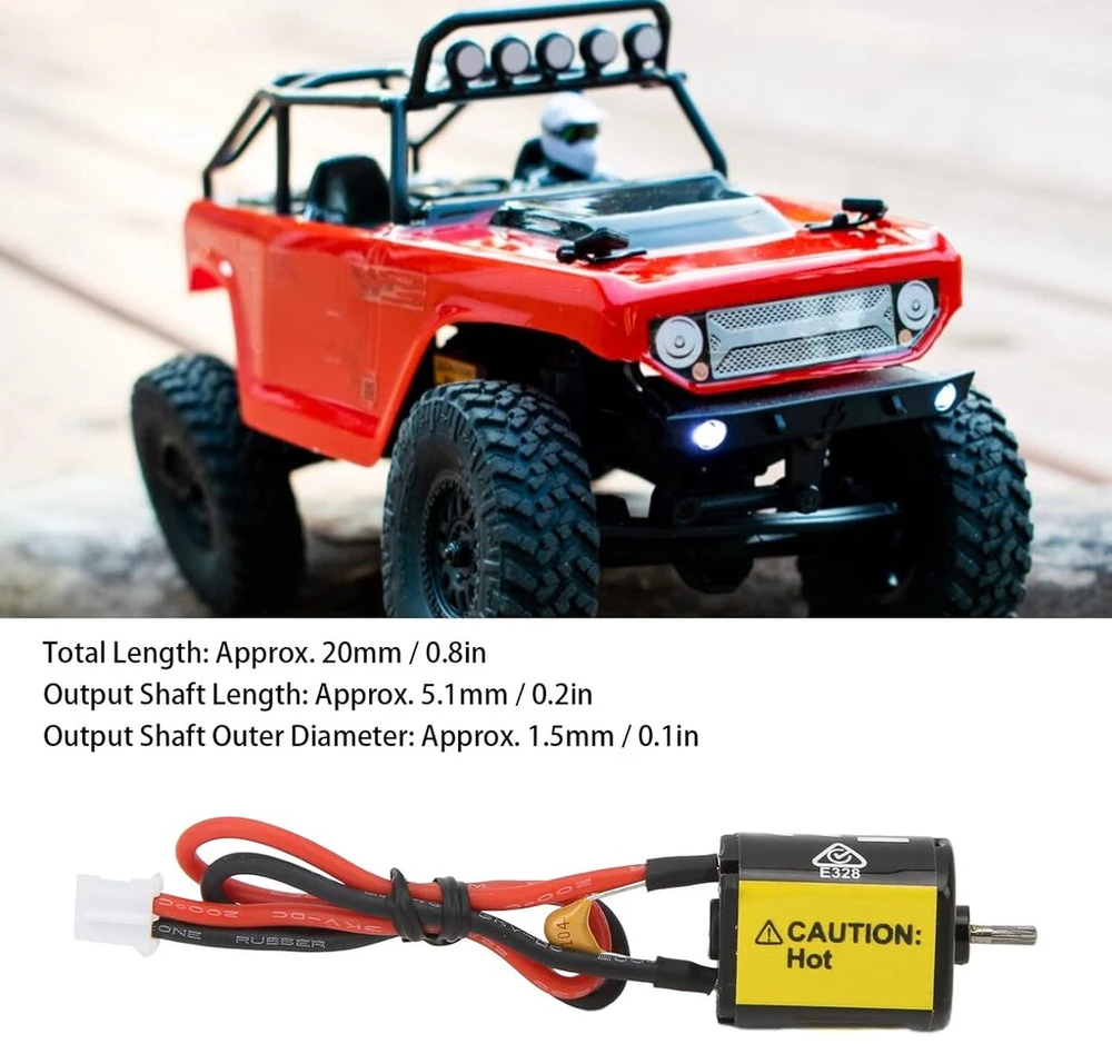 Sungooyue 88t brushed variklis, Rc 030 88t brushed variklis žemo triukšmo variklis pilni varikliai Axial Scx24 Axi90081 1/24 Rc crawler elektrinių variklių dalims