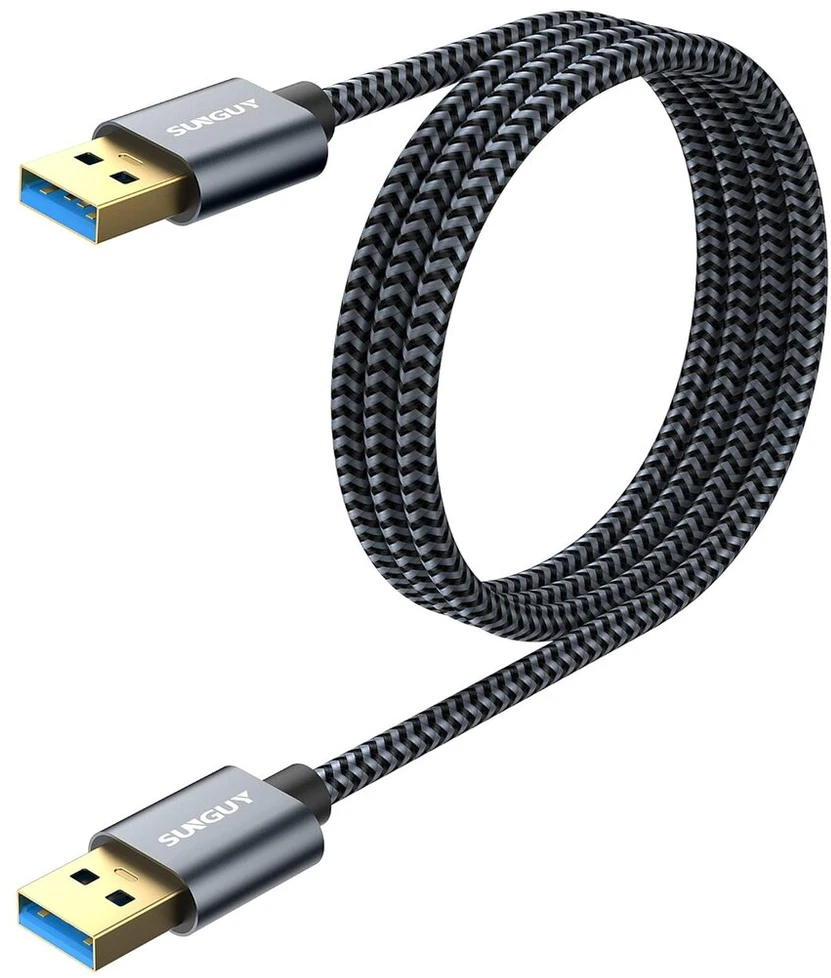 Sunguy usb 3.0 kabelis, 1 m usb a–usb a kabelis, 5 gbps duomenų perdavimo jungties kabelis, suderinamas su spausdintuvu, nešiojamuoju kompiuteriu, standžiaisiais diskais, kameromis