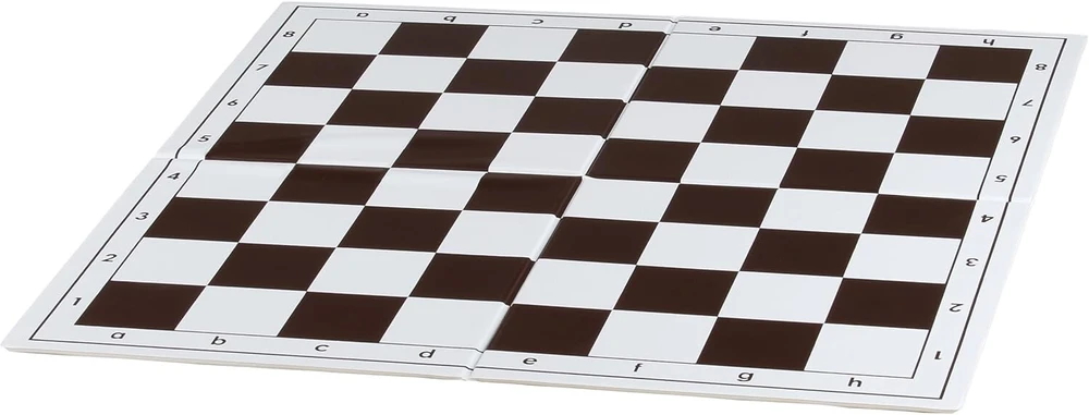 Sunrise Chess & Games dviguba sulankstoma plastikinė šachmatų lenta Nr. 6, balta/ruda