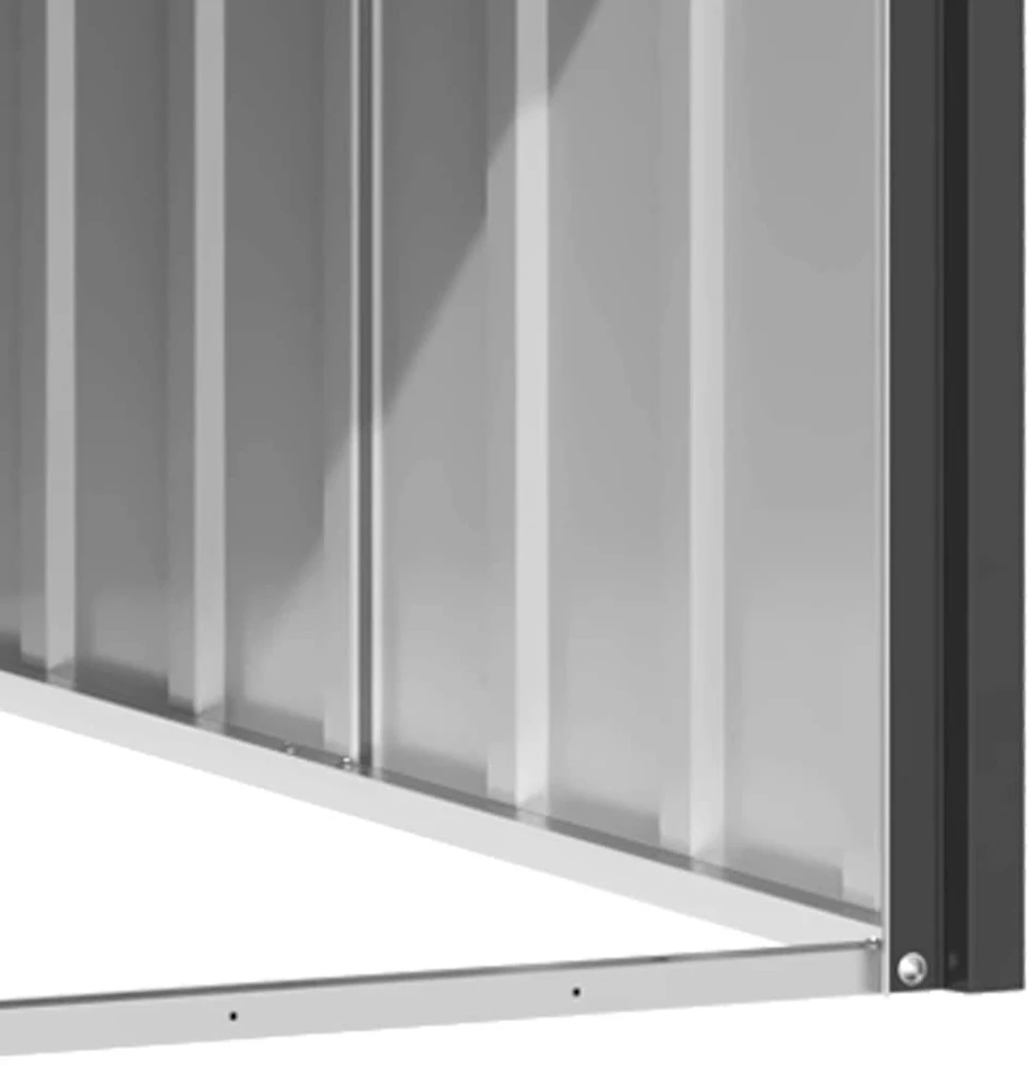 Šuns būda, antracito, 116,5x153x81,5cm, galvanizuotas plienas