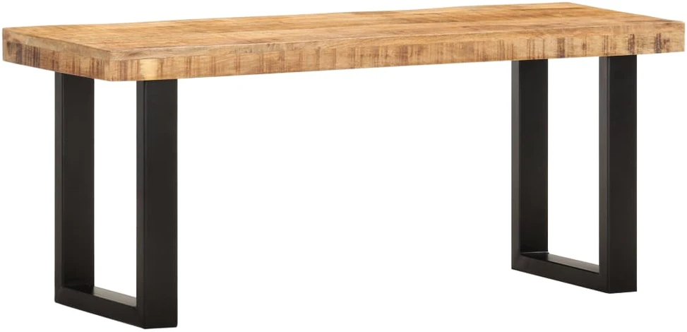Suoliukas, 110cm, neapdorotos mango medienos masyvas ir plienas