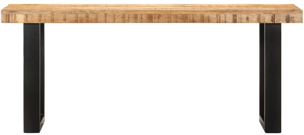 Suoliukas, 110cm, neapdorotos mango medienos masyvas ir plienas