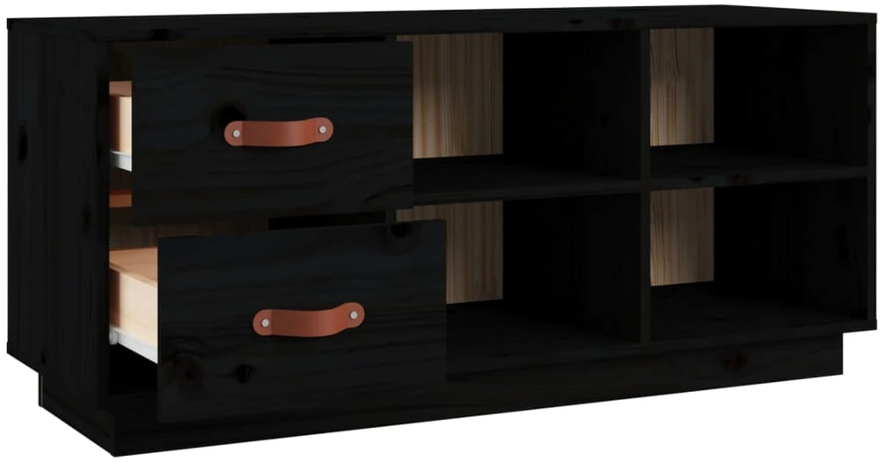 Suoliukas batams, juodas, 100x34x45cm, pušies medienos masyvas