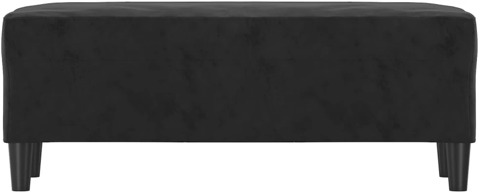Suoliukas, juodos spalvos, 100x35x41cm, aksomas