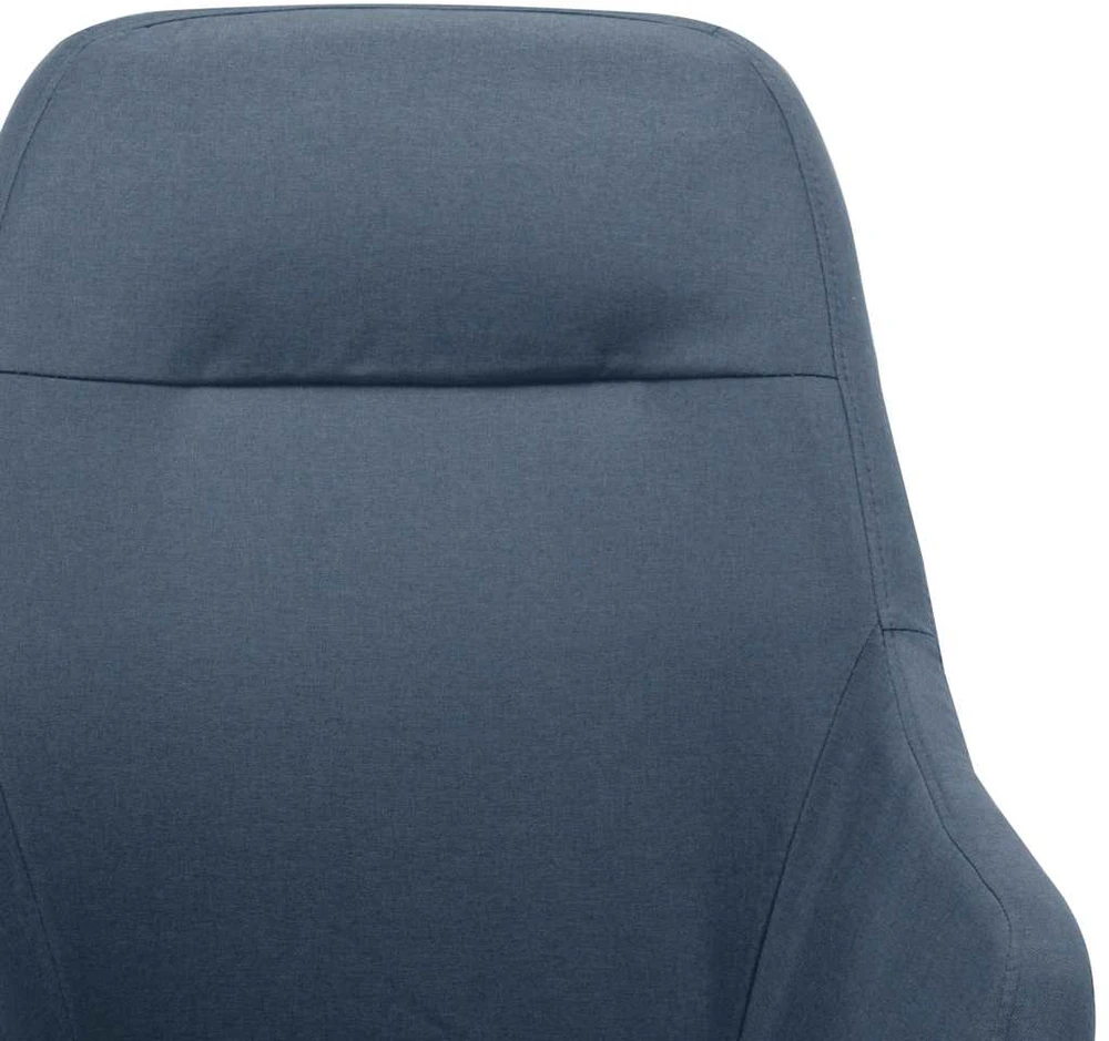 Supama kėdė, mėlynos spalvos, audinys