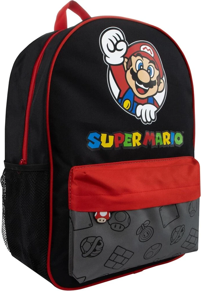 Super Mario kuprinė žaidimų kuprinė mokyklinė kuprinė berniukams juoda, juoda