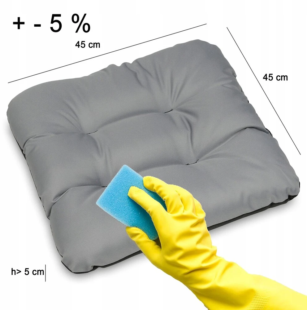 Superkissen24 Lauko sodo pagalvėlės, pririšamos prie sūpynių suoliuko 180x60x50 +2 Jaśki 45