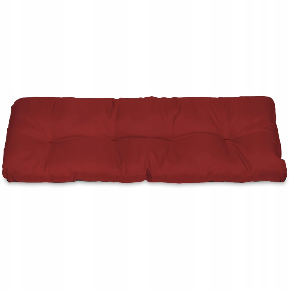 Superkissen24 Suoliuko pagalvėlė sodo sūpynėms, dygsniuota, vandeniui atspari, 120x38 cm, bordo