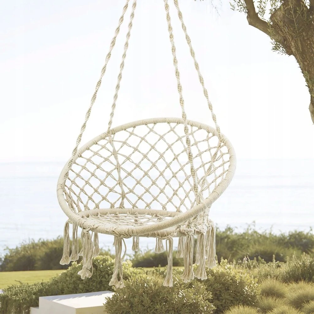 Sūpynės-lizdas sodui, Boho stiliaus, gandralizdis, 120 cm