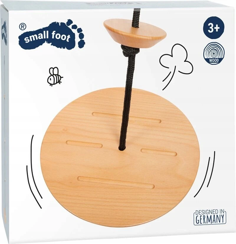 Sūpynės su laipiojimo virve disko formos sėdyne Small Foot