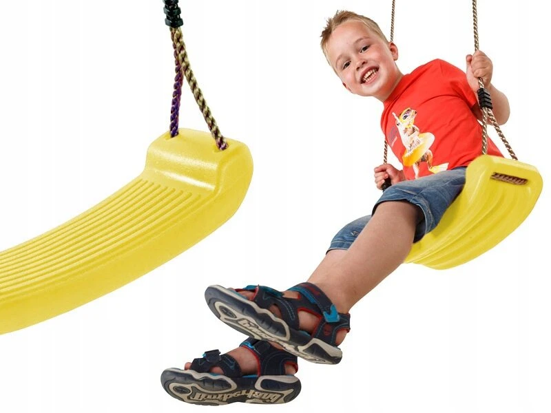 Sūpynių plastikinė lenta vaikams Sūpynių sėdynė 43502 geltona