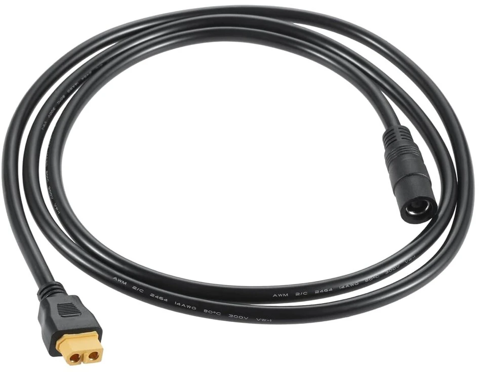 Surieen Dc 8 mm į Xt60 maitinimo kabelis, 1,5 m 14 Awg Xt60 lizdo adapterio kabelis skirtas saulės moduliui, nešiojamai elektrinei, saulės generatoriui (dc 8 mm moteriškas)