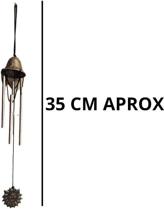 Susggo metalinis vėjo varpelis sodui, langui, durims, skirtas atsipalaidavimui, rankų darbo amatai (35 cm)